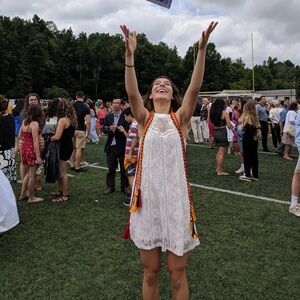 Francesca's Collections Ivory Lace Midi Dress